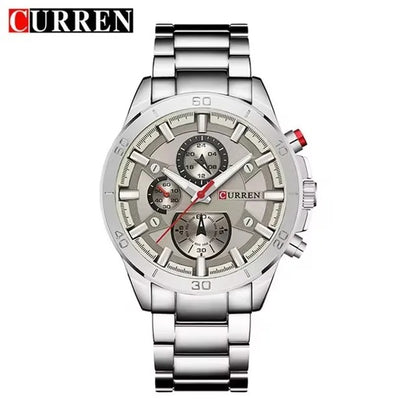 Reloj Curren 8275 Hombre Acero Tres Esferas