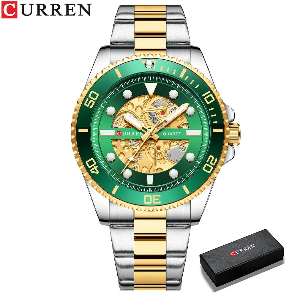 Reloj Curren 8412 Hombre Acero Esfera 3D