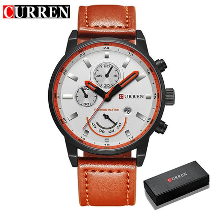 Reloj Curren 8217 Hombre Acero Cronógrafo Delgado