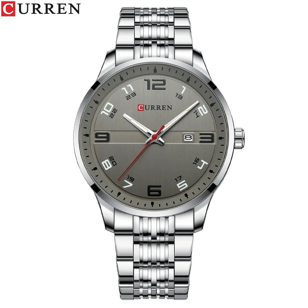 Reloj Curren 8411 Hombre Acero Calendario