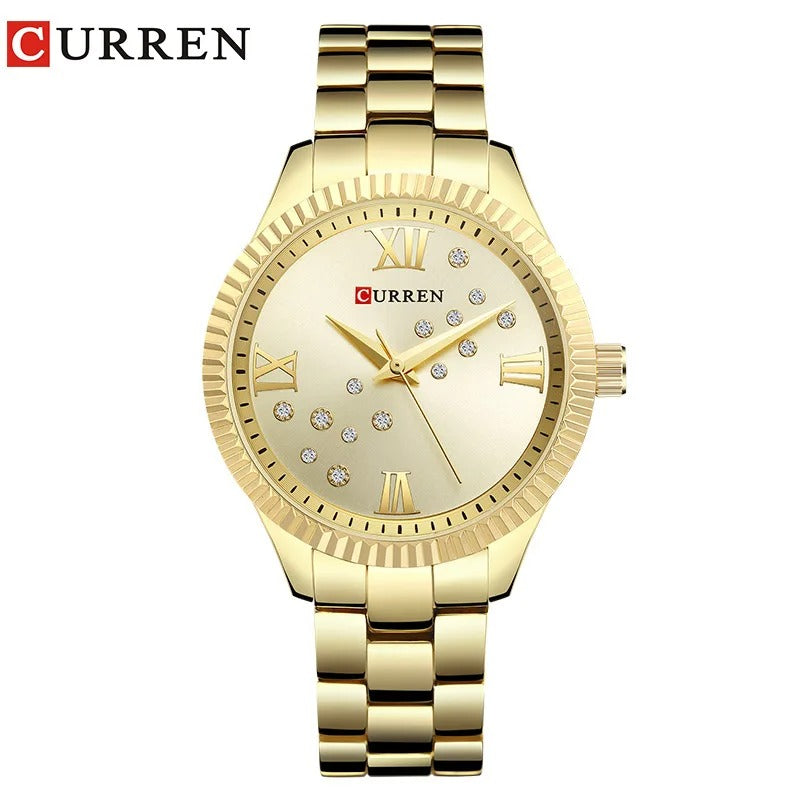 Reloj Curren 9009 Mujer Acero Japonés