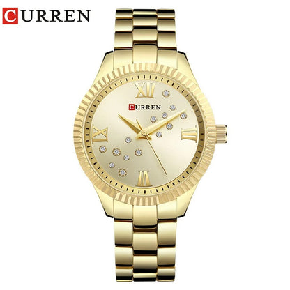 Reloj Curren 9009 Mujer Acero Japonés