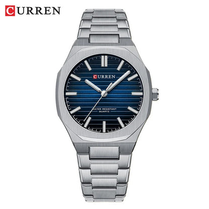 Reloj Curren 8456 Hombre Acero Esfera Cuadrada