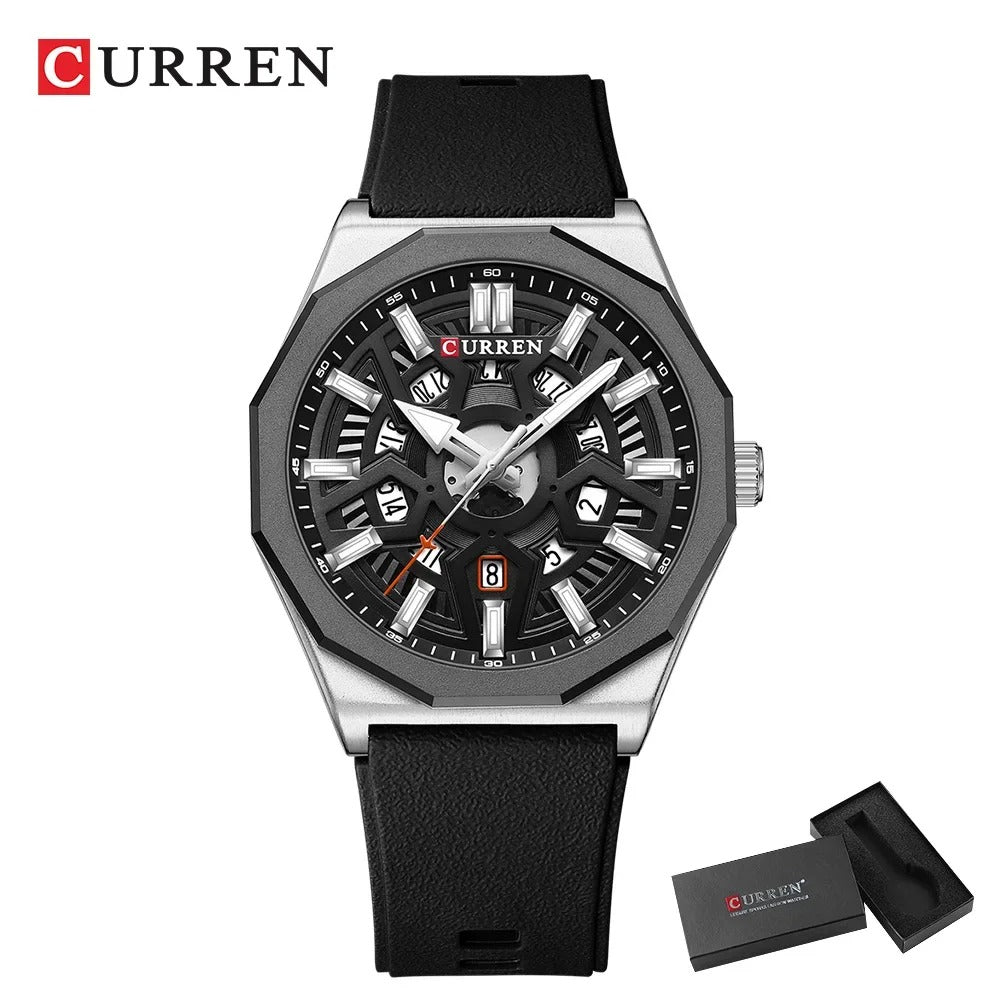 Reloj Curren Hombre Silicona Multifunción