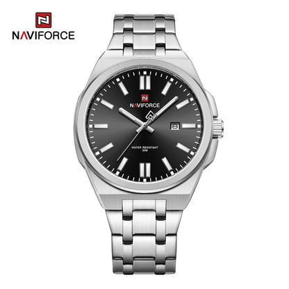 Reloj Naviforce Hombre Acero Luminoso Calendario