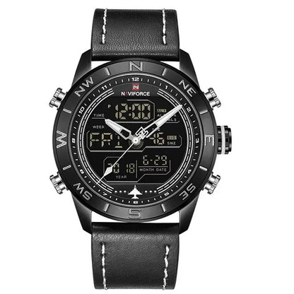Reloj Naviforce NF9144 Hombre Cuero Doble Pantalla — vista 3 | Foucault Relojes