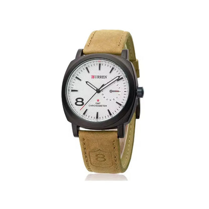 Reloj Curren 8139 Hombre Cuero Mate