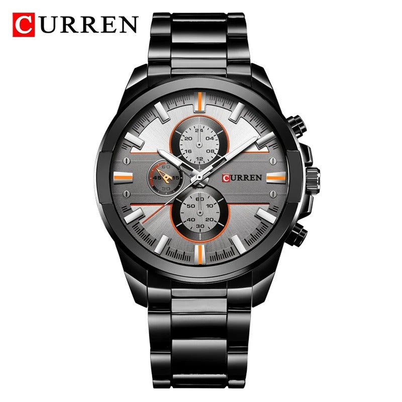 Reloj Curren 8274 Hombre Acero Tres Esferas
