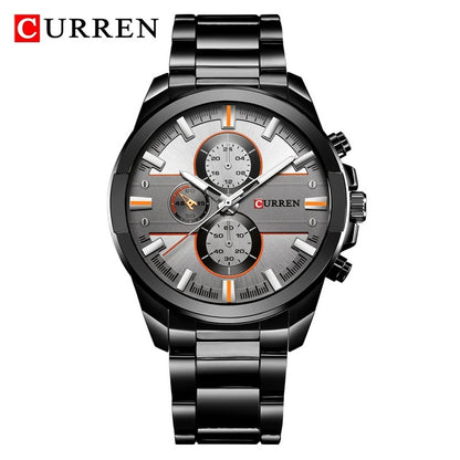 Reloj Curren 8274 Hombre Acero Tres Esferas
