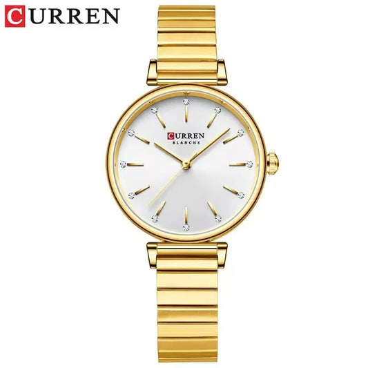 Reloj Curren 9081 Mujer Acero Elegante — Foucault Valdivia