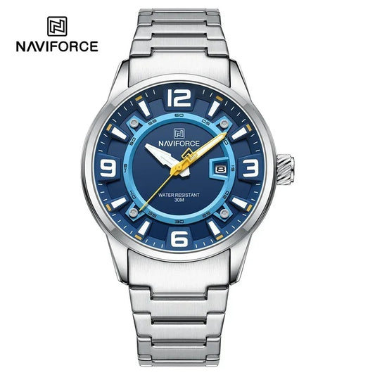NAVIFORCE NF8044 – Estilo Masculino con Precisión y Diseño Contemporáneo