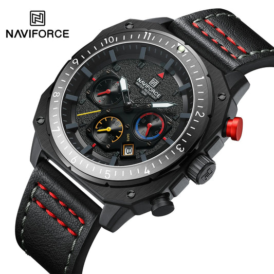 NAVIFORCE NF8057 – Estilo Clásico con Toque Deportivo para el Hombre Actual