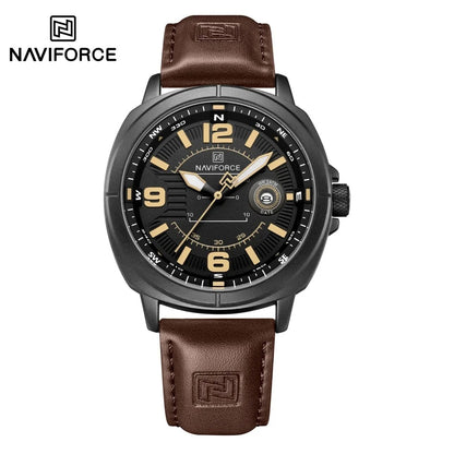 Reloj NAVIFORCE NF8078 para Hombre – Cuarzo con Correa de PU, Calendario Automático, Alarma y Resistencia al Agua | Foucault Chile