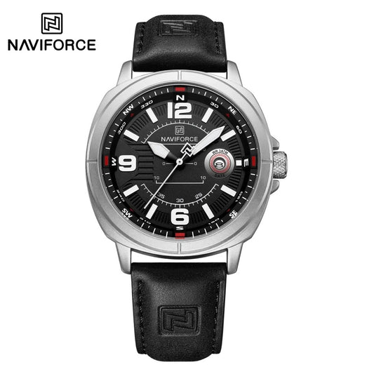 Reloj NAVIFORCE NF8078 para Hombre – Cuarzo con Correa de PU, Calendario Automático, Alarma y Resistencia al Agua | Foucault Chile