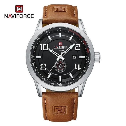 Reloj NAVIFORCE NF9229 para Hombre – Deportivo con Correa de PU, Calendario Completo y Resistencia al Agua | Foucault Chile