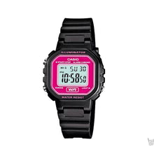 Reloj Casio LA-20WH-4ADF digital para mujer, negro y morado — Foucault Valdivia