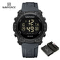 Reloj NAVIFORCE NF7104 para Hombre – Digital LCD, Resistente al Agua, con Alarma y Correa de Silicona