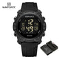 Reloj NAVIFORCE NF7104 para Hombre – Digital LCD, Resistente al Agua, con Alarma y Correa de Silicona