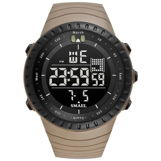 Reloj Smael 1237 digital, vista lateral de la caja — Foucault