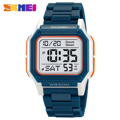 Reloj SKMEI 2264 para Hombre – Reloj Deportivo Digital con Cronómetro, Cuenta Regresiva y Resistencia al Agua 5ATM | Foucault Chile