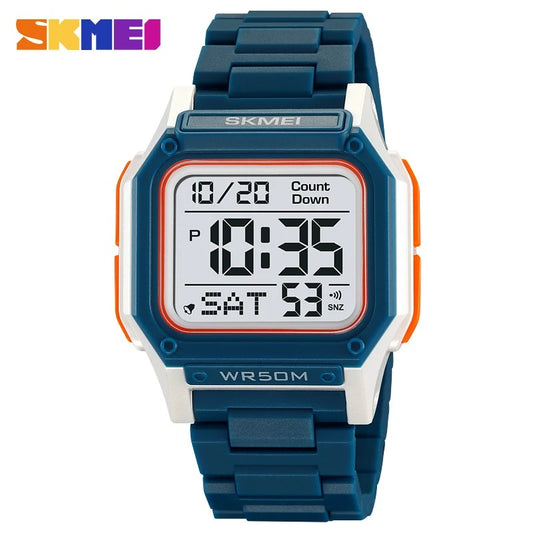 Reloj SKMEI 2264 para Hombre – Reloj Deportivo Digital con Cronómetro, Cuenta Regresiva y Resistencia al Agua 5ATM | Foucault Chile
