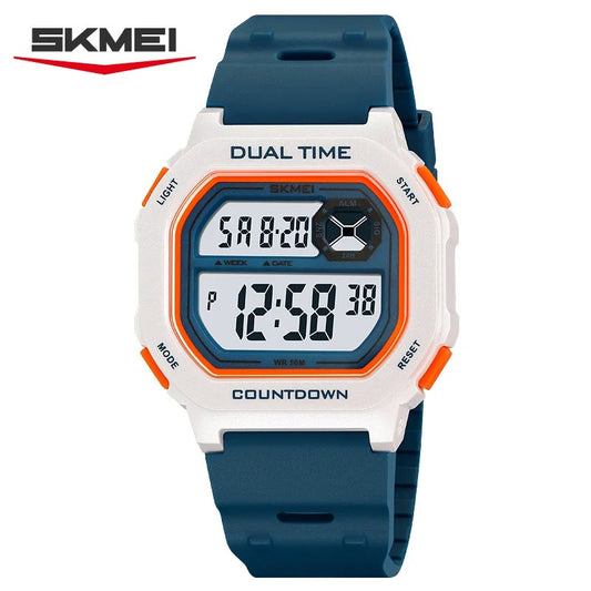 Reloj Digital SKMEI 2543 para Hombre – Reloj Deportivo con Cuenta Regresiva, Doble Horario, Cronómetro y Resistencia al Agua 5ATM | Foucault Chile