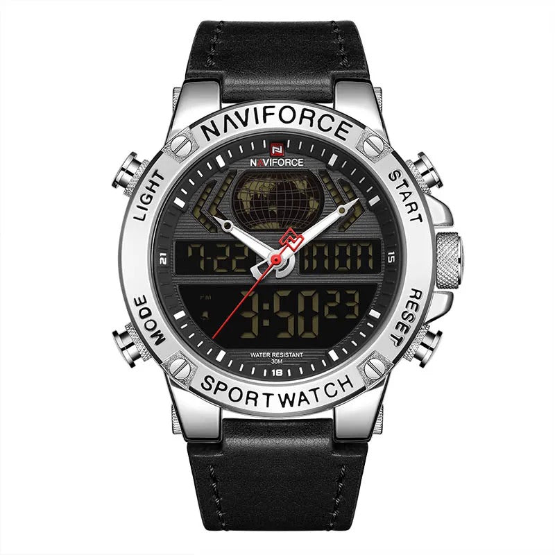 Reloj Naviforce NF9164 Hombre Cuero Cronógrafo — Foucault Valdivia