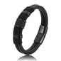 Pulsera Hombre Cuero Trenzado Retro