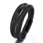 Pulsera Hombre Cuero Cruzado Vintage