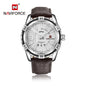Reloj cuarzo cuero hombre — caja 40mm resistente agua | Foucault