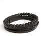 Pulsera Hombre Cuero Multicapa con Ojo de Tigre