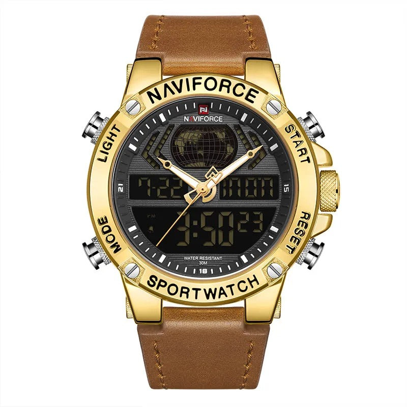 Reloj Naviforce NF9164 Hombre Cuero Cronógrafo