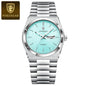 POEDAGAR 821 Reloj Hombre – Acero Inoxidable de Lujo con Fecha y Semana, Luminoso, Resistente al Agua