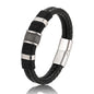 Pulsera Hombre Cuero Trenzado Retro