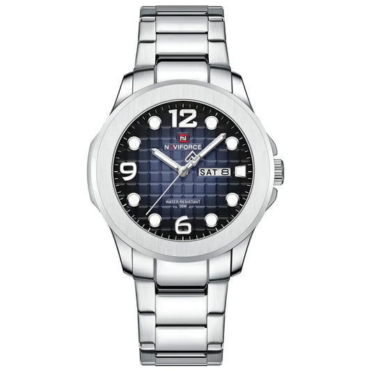 NF9244- Tiempo con Clase. Reloj Masculino con Movimiento Seiko y Calendario Integrado