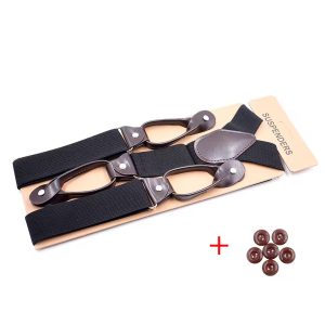 Tirantes Vintage Cuero Y-Back Unisex | Elegancia Clásica Foucault Valdivia