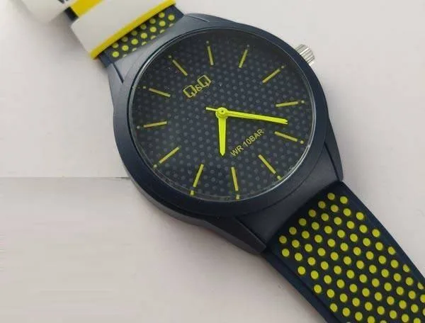 Reloj Hombre Q&Q VR28J035Y Azul 10 BAR | Deportivo Japonés Foucault Relojería Valdivia - Imagen 4