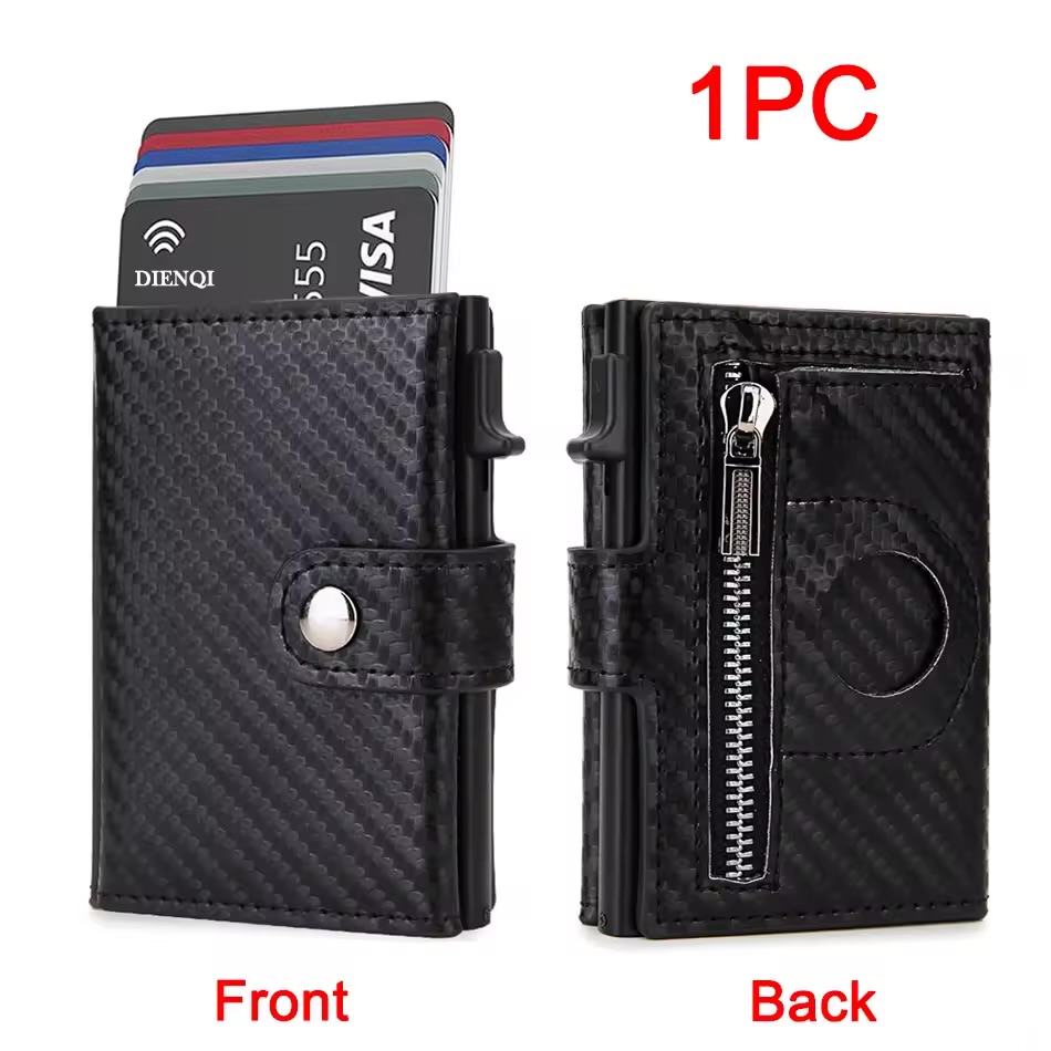 Cartera RFID Fibra de Carbono con AirTag | Tarjetero Inteligente Foucault Chile - Imagen 3