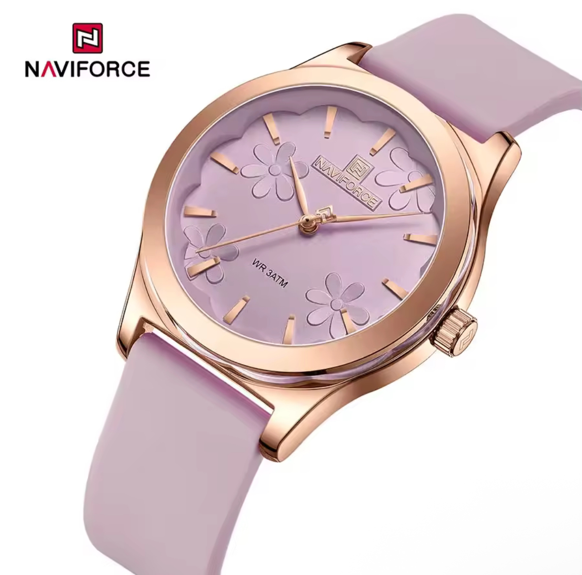 Reloj Mujer NAVIFORCE NF5051 Cuarzo Silicona | Estilo Deportivo Foucault Relojería Valdivia