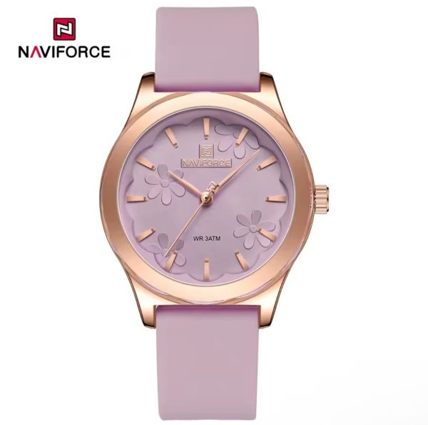 Reloj Mujer NAVIFORCE NF5051 Cuarzo Silicona | Estilo Deportivo Foucault Relojería Valdivia - Imagen 3
