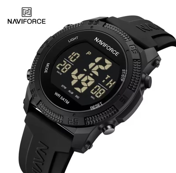 Reloj Hombre NAVIFORCE NF7104 Digital LCD | Deportivo y Resistente Foucault Relojería Valdivia