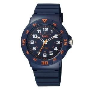 Reloj Hombre Q&Q VR18J012Y Azul 10 BAR | Deportivo y Ligero Foucault Relojería Valdivia