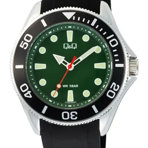Reloj Hombre Q&Q C72A-005PY Deportivo | Cuarzo y Silicona Foucault Relojería Valdivia