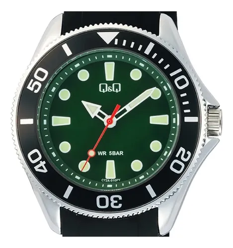 Reloj Hombre Q&Q C72A-005PY Deportivo | Cuarzo y Silicona Foucault Relojería Valdivia - Imagen 2