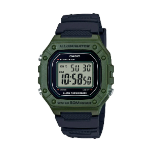 Reloj Casio W-218H-3AVDF Verde | Deportivo Vintage Foucault Relojería Valdivia