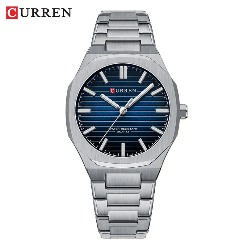 Reloj Hombre CURREN 8456 Acero Inoxidable | Cuarzo Elegante 3ATM – Foucault Chile - Imagen 2