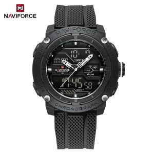 Reloj Hombre NAVIFORCE NF7114 Dual Display | Deportivo 5ATM Silicona – Foucault Chile