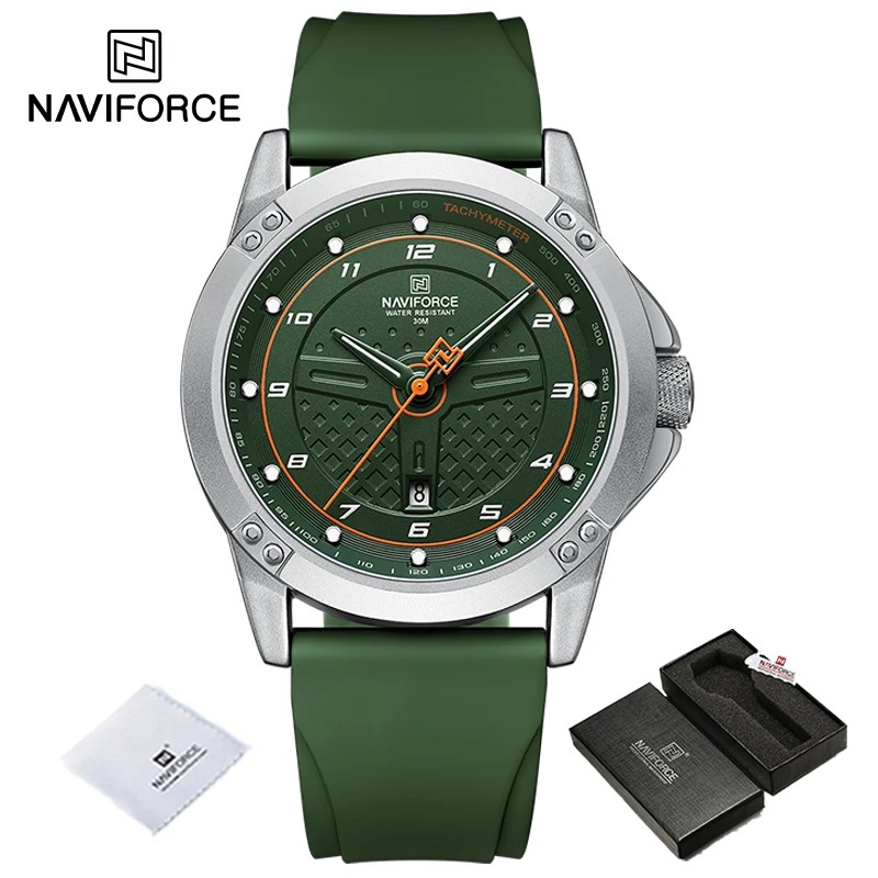 Reloj Hombre NAVIFORCE 8031 Deportivo Militar | Cronógrafo Cuarzo Japonés – Foucault Chile