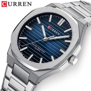 Reloj Hombre CURREN 8456 Acero Inoxidable | Cuarzo Elegante 3ATM – Foucault Chile