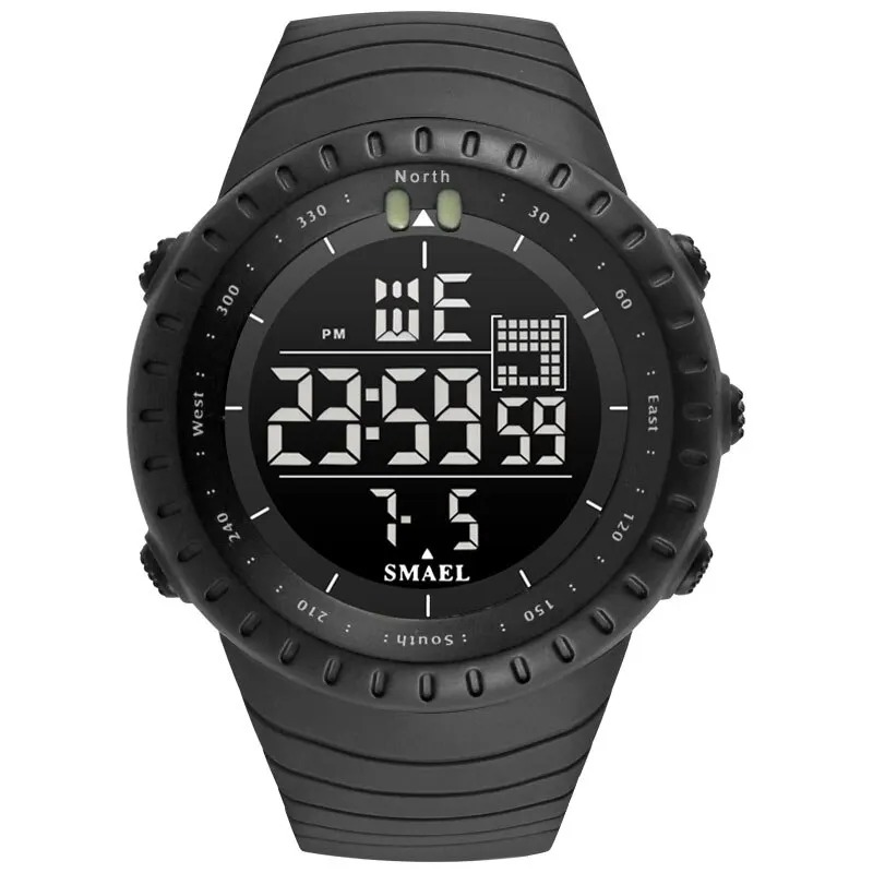 Reloj Digital Hombre SMAEL 1237 Deportivo Outdoor | LED, 50M – Foucault Chile - Imagen 2